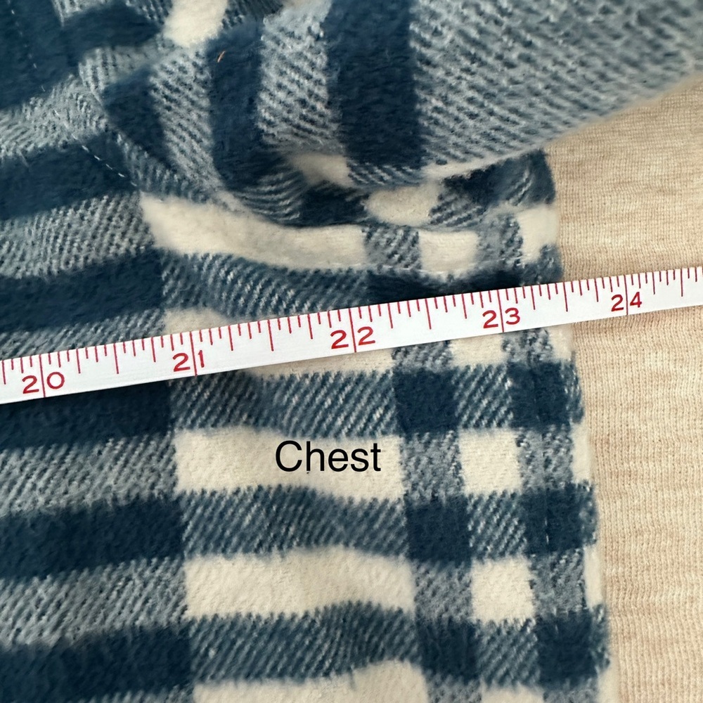 Zara Women’s Blue and White Checkered Cotton Shirt Size L - Picture 8 of 12